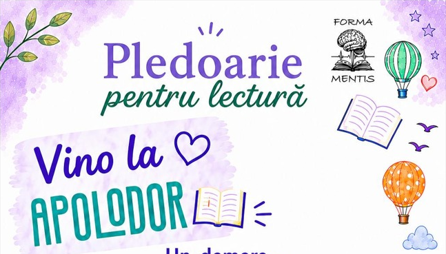 Festivalul APOLODOR susține campania „Pledoarie pentru lectură”